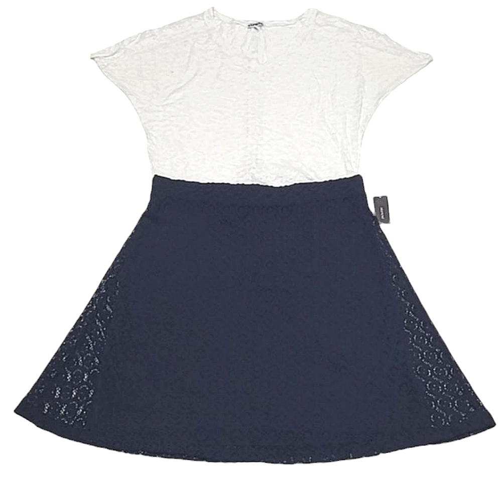 Alfani A-Line Lace Swing Skirt Knee Length Lined See Through Shell Back Zip NWT